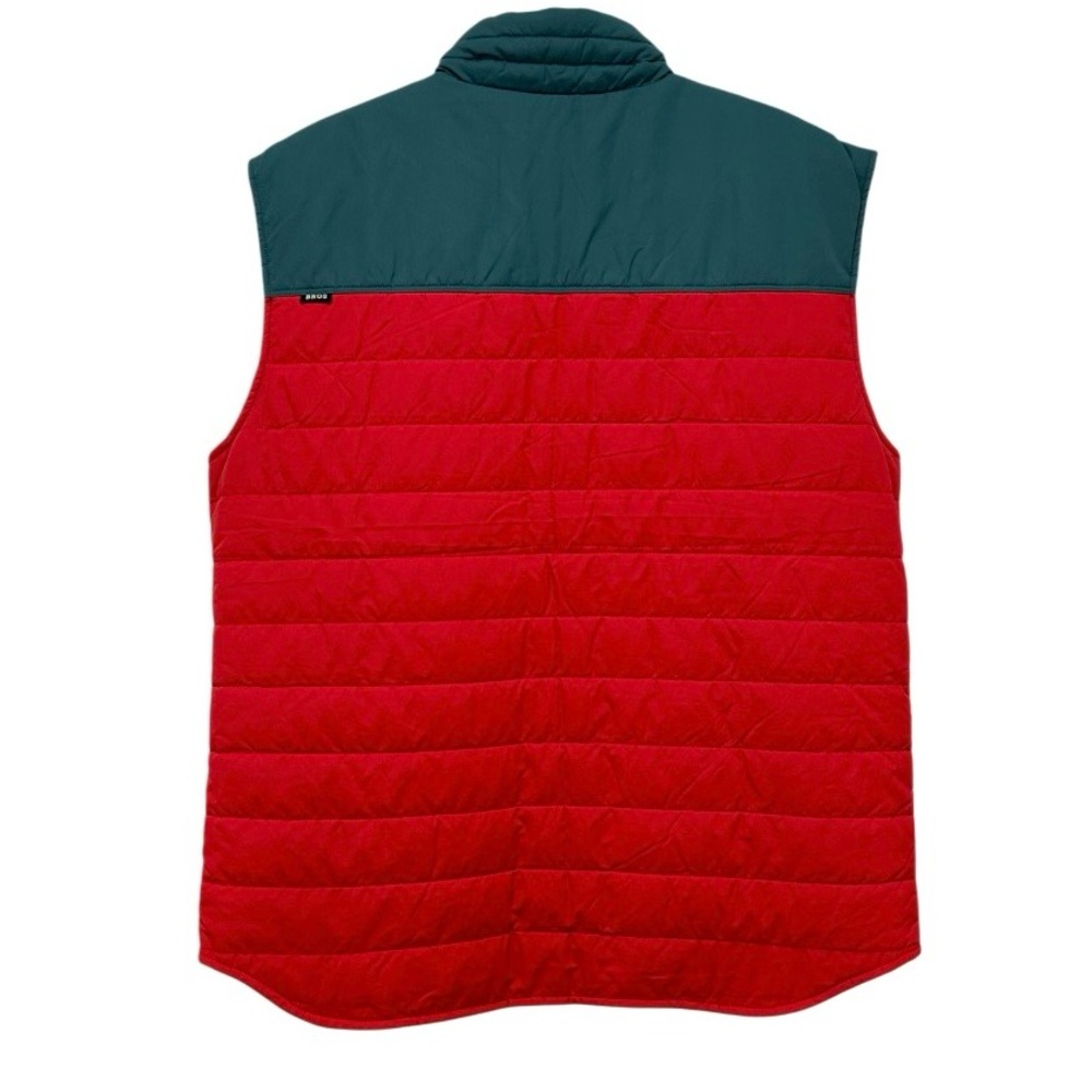 Howler Brothers Merlin Vest Men’s L Lightweight Quilted Red Grayish Green NWOT - Picture 8 of 15